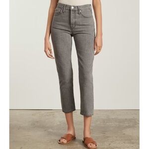 NWT Everlane 90’s Cheeky Jean 29 Crop Gray